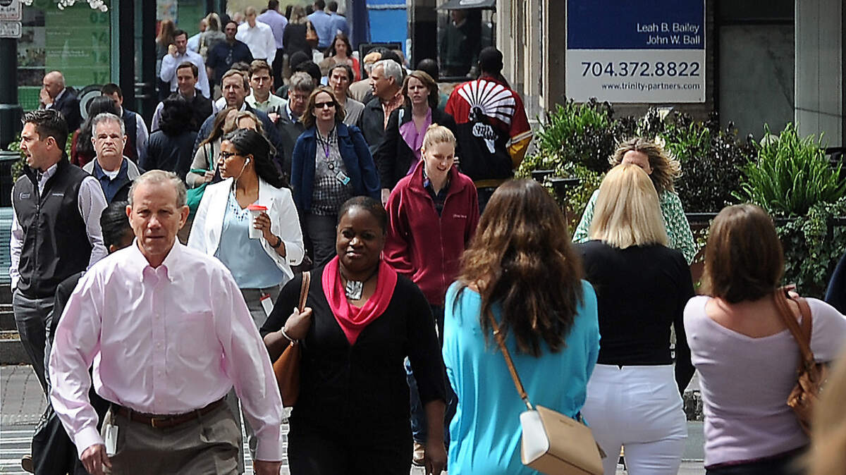 About 117 people move to the 14-county Charlotte region every day, according to a new report from the Charlotte Regional Business Alliance said.
