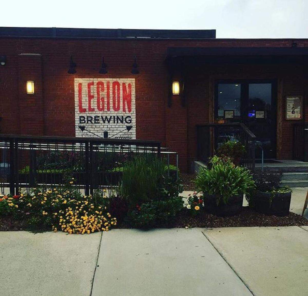 Legion Brewing’s patio is a perfect date night setting.