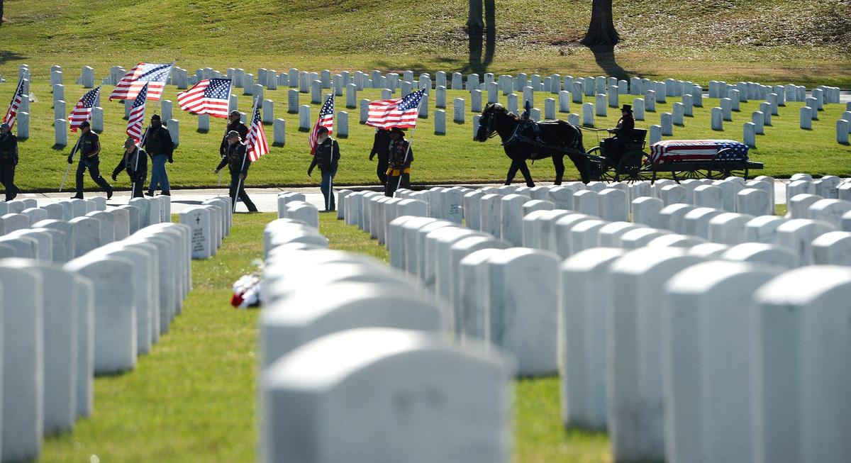 A caisson carried the remains of Fred L. Brewer, Jr. to an internment ceremony. A World War II pilot who went missing in action is returning home to Charlotte — nearly 80 years later. Fred L. Brewer Jr. — a pilot who flew in the European Theater with the Tuskegee Airmen — disappeared with his plane when it crashed over the Udine area of Italy in 1944, the U.S. Army said. He was 23. Now, thanks to DNA testing, Brewer has been identified, and his remains will be buried at Salisbury National Cemetery Annex on Wednesday, Dec. 6, 2023.