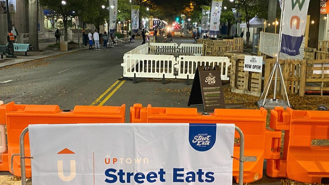Uptown Charlotte: Movies, cheap parking, street food — all outside during COVID-19.