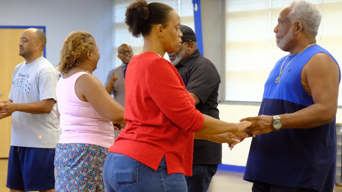 Seniors participate in fun exercise programs at David B. Waymer Recreation Center in Huntersville’s Pottstown community.