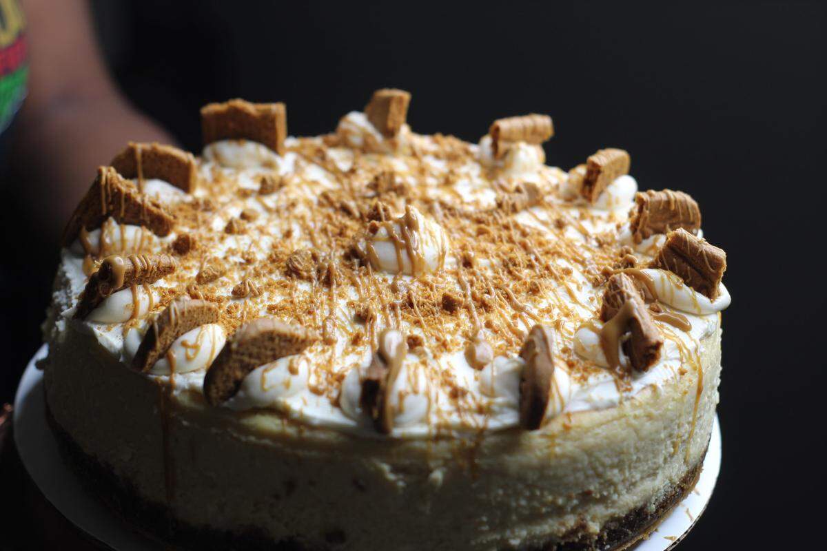 The Cookie Butter Cheesecake at The Cheesecake Studio CLT.