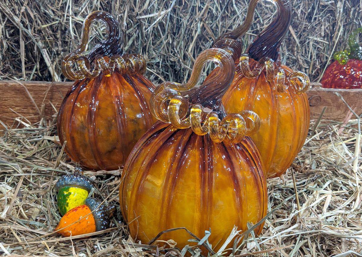The Oct. 11 Fall Festival Pre-Holiday Extravaganza at Hot Glass Alley includes live glass blowing demonstrations, apple cider and an outdoor glass pumpkin patch.