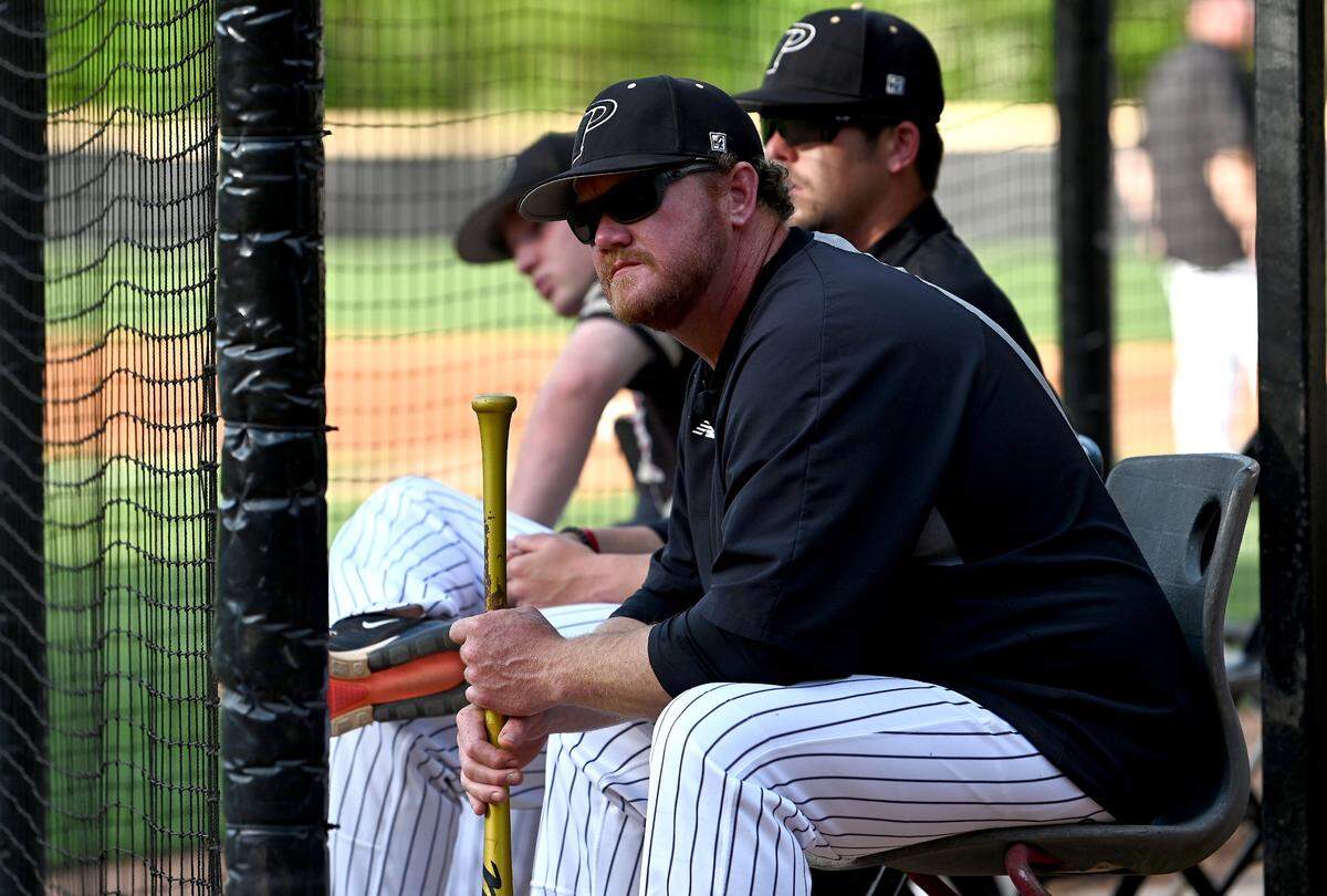 Providence Panthers head coach Danny Hignight on Friday, April 22, 2022. The Providence Panthers defeated the Ardrey Kell Knights 2-1.