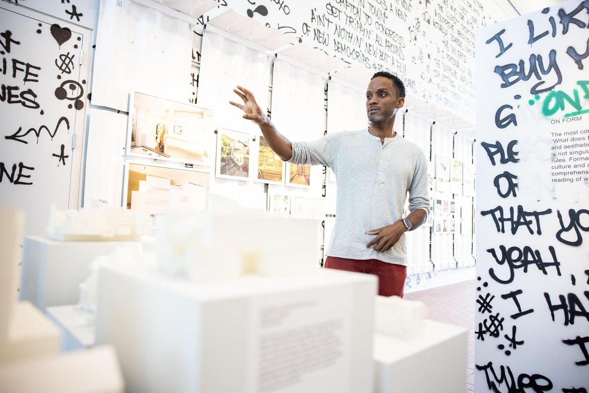 Sekou Cooke recently took over as director of the Master of Urban Design program at UNC Charlotte. He curated Close to the Edge: The Birth of Hip-Hop Architecture, an exhibit on hip-hop architecture being held on the university’s uptown building.