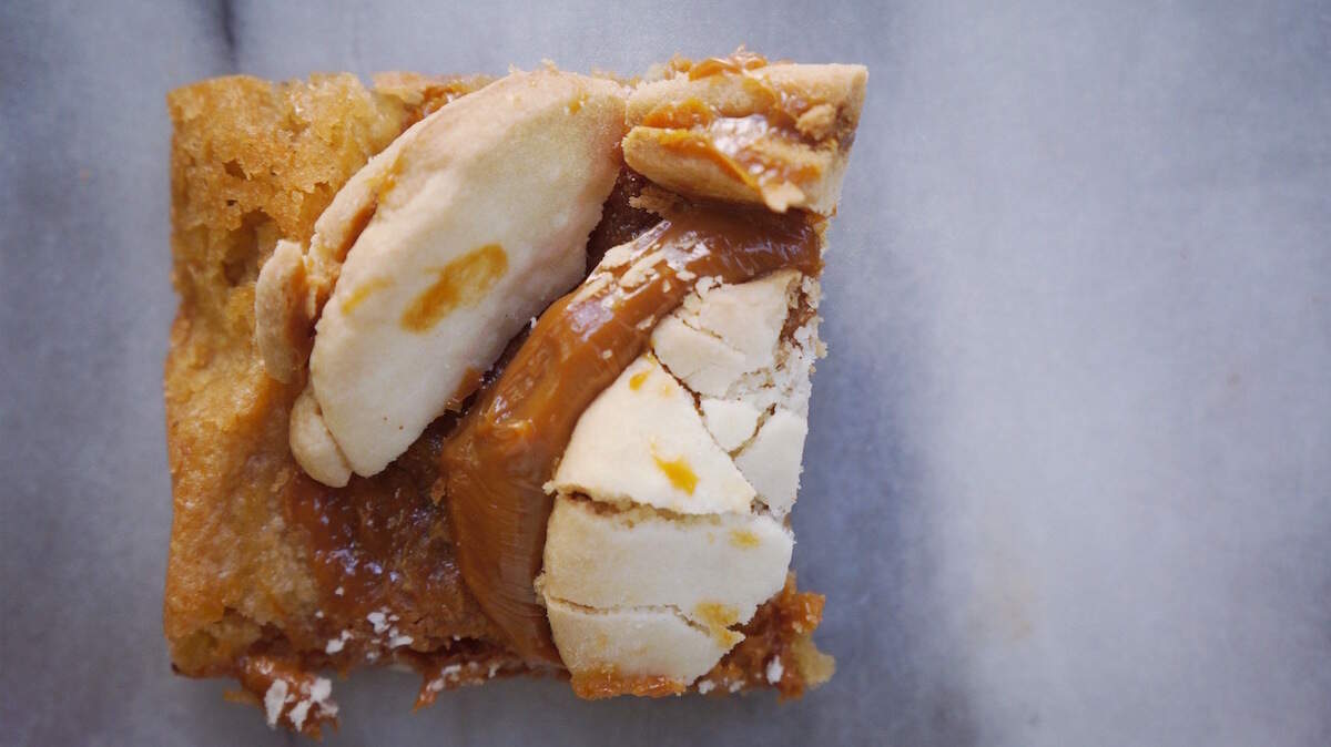 Dulce De Leche Blondies topped with alfajores will be available on opening day at The Batch House, according to The Batchmaker Instagram feed.