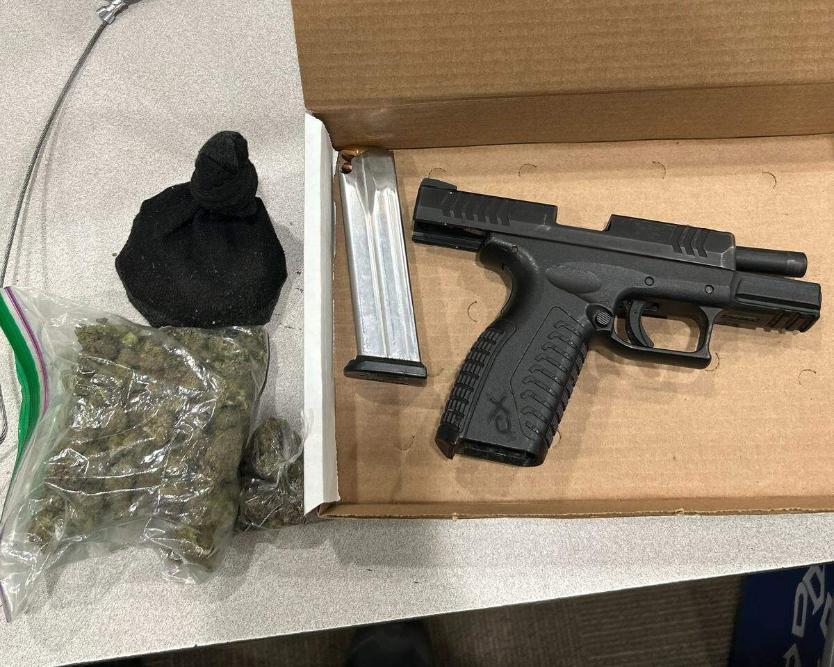 Charlotte-Mecklenburg police posted photos of some of the 14 guns police seized during the first weekend of a new uptown safety initiative.