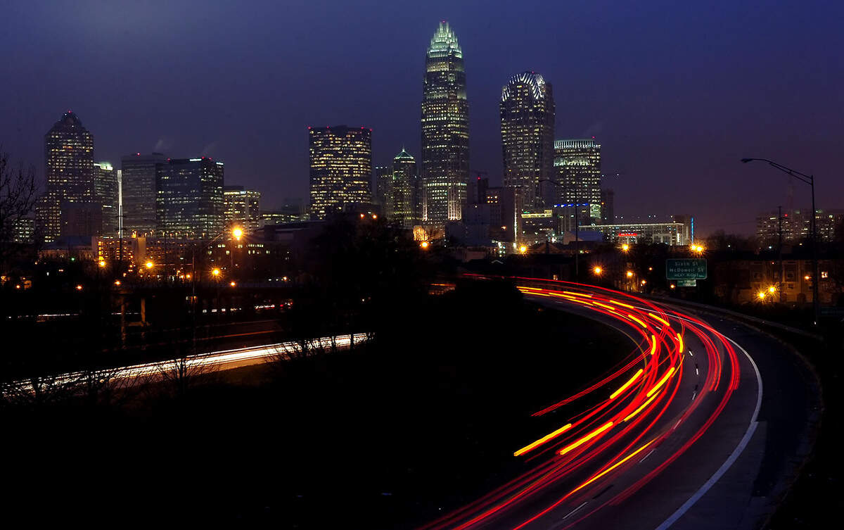 On Monday night, the North Carolina Department of Transportation closed off one lane of Interstate 277 as part of a $16.3 million project to rehab 22 bridges in the I-277 corridor between Tenth Street and I-77 at the John Belk Freeway.