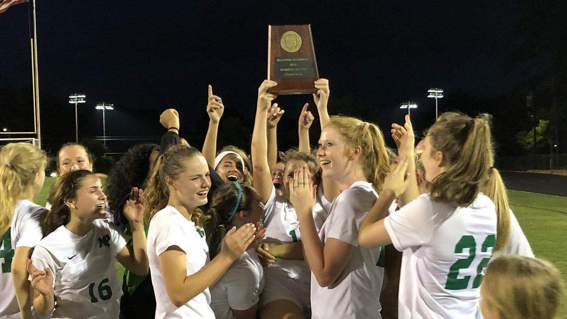 Myers Park's girls soccer team reached the first state championship game in school history Tuesday