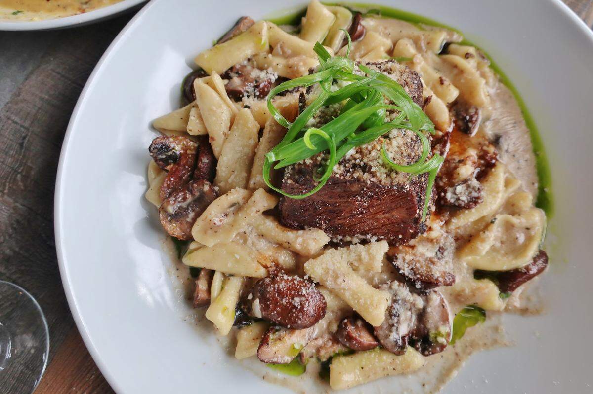Port City Club by David Burke’s short rib and penne pasta.