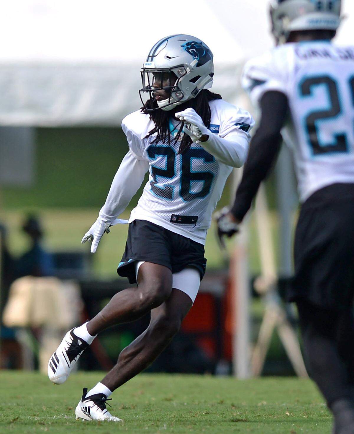 Despite being generously listed at 5-11 and 182 pounds, Carolina Panthers rookie cornerback Donte Jackson says he plays big. So far, he has demonstrated that.