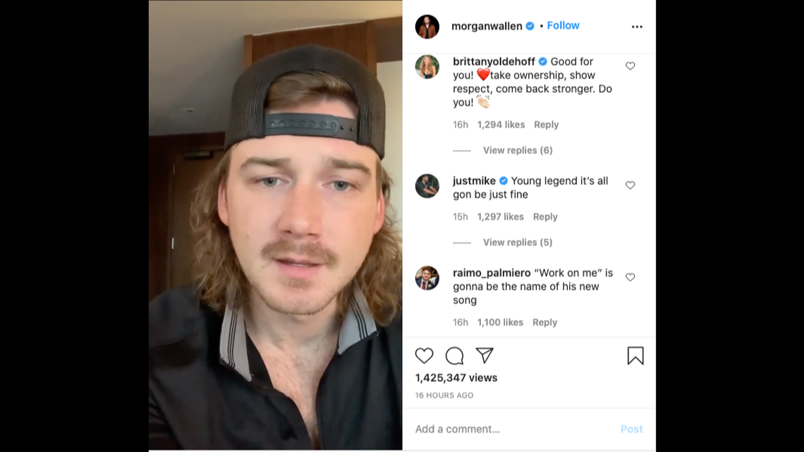 Tennessee country singer Morgan Wallen announced in an Instagram video Wednesday that he will no longer appear on SNL over COVID-19 concerns. Videos of the singer on social media showed him socializing without a mask over the weekend.