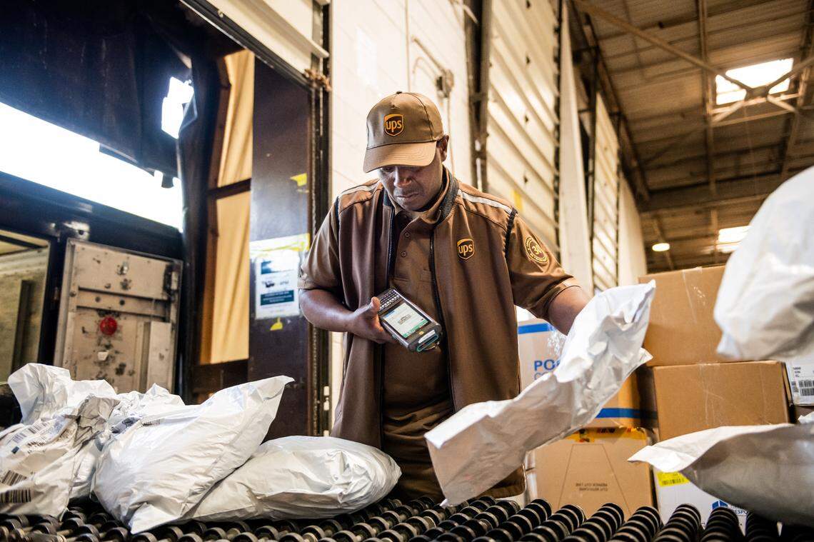 UPS is laying off 99 workers at its west Charlotte facility, effective May 2.