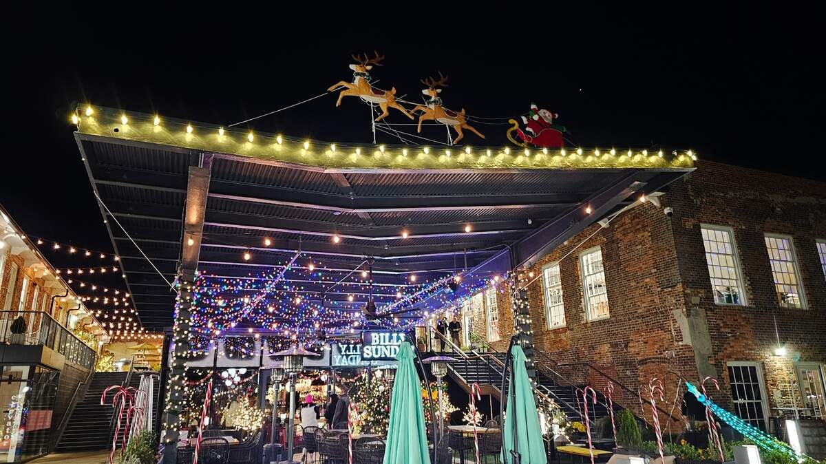 Billy Sunday’s Tinseltown is ongoing through December 31.