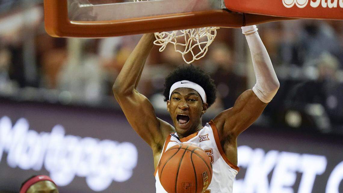 Former Texas big man Kai Jones worked out for the Charlotte Hornets on Sunday ahead of the NBA draft.