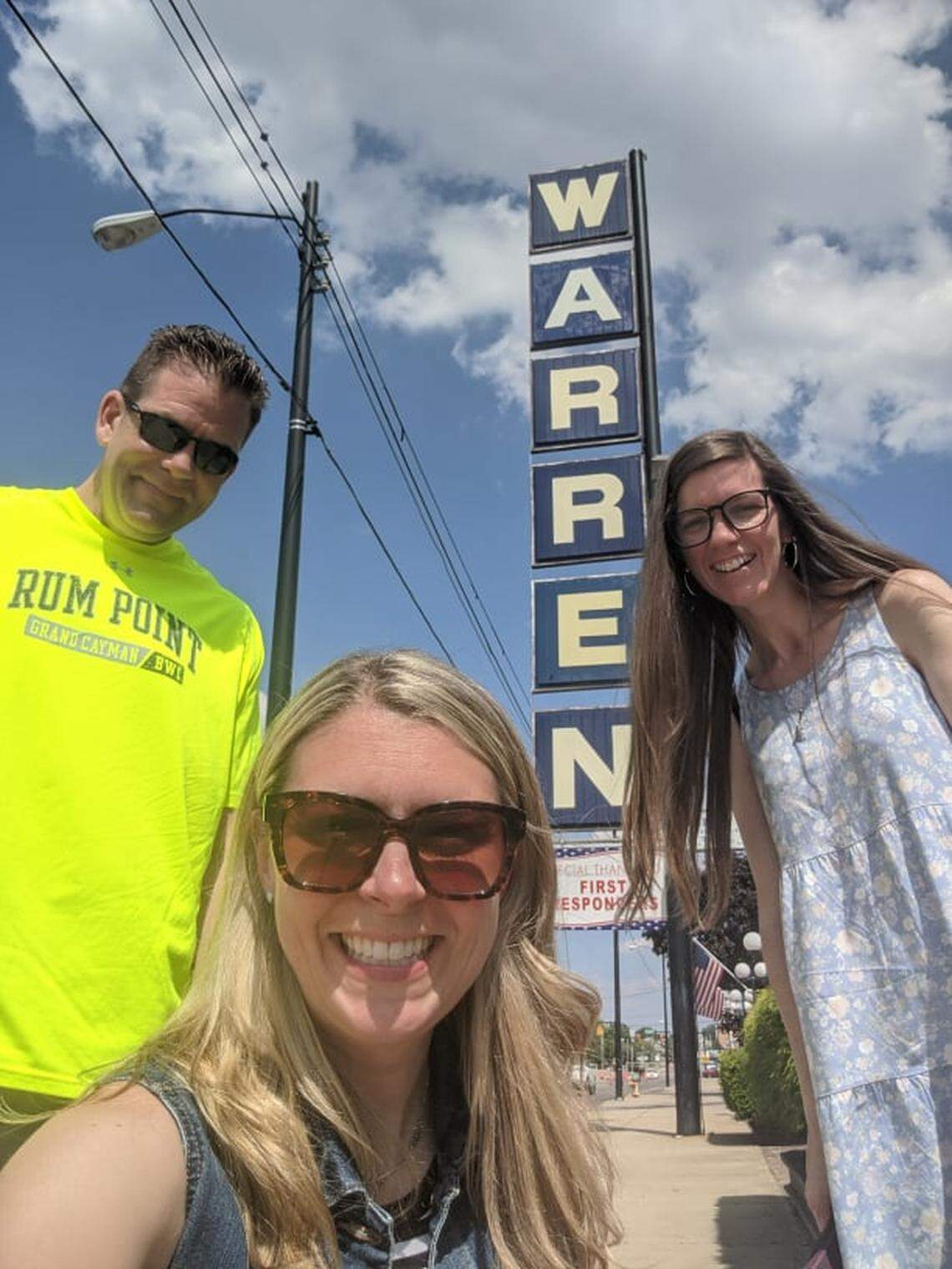 From left, Ryan Krok, Natalie Friedl and Alicia Waters in Warren, Ohio, near where Krok and Friedl grew up.