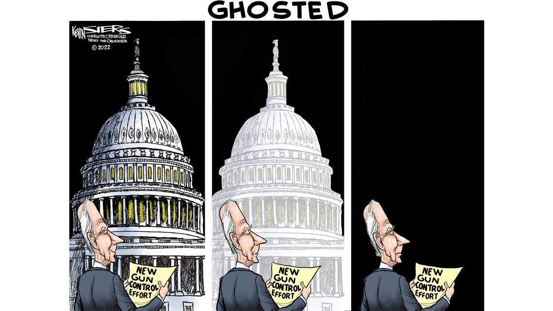 Kevin Siers cartoon: Giving up the ghost
