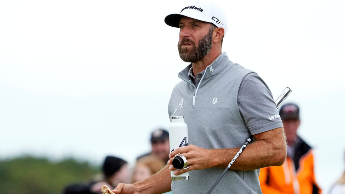 Dustin Johnson embraces Royal Troon’s tough conditions and scores a solid second round