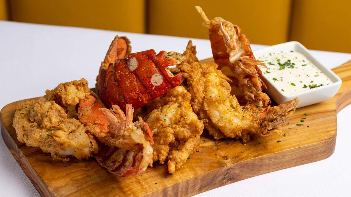 Steak 48’s chicken fried lobster tails.