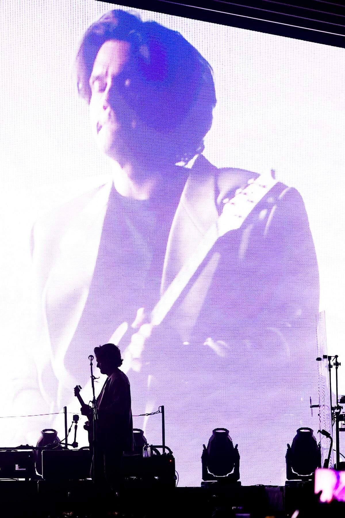 John Mayer performs on the Sob Rock tour at Spectrum Center in Charlotte, N.C., Monday, April 11, 2022.