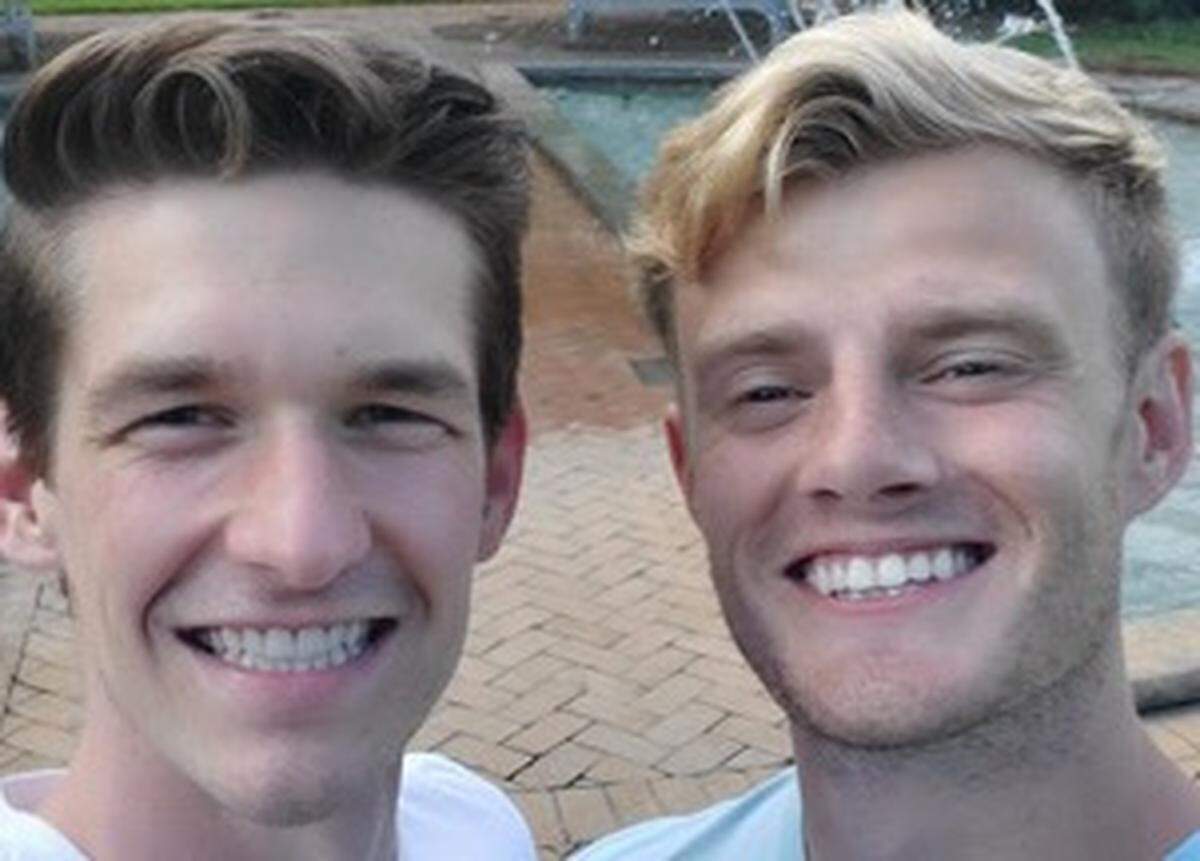 COVID-19 tests were not available to Austin Konkle, right, in February, when he believes he first contracted COVID-19. His boyriend, Murphy, tested positive five months later, and they both suffered symptoms.