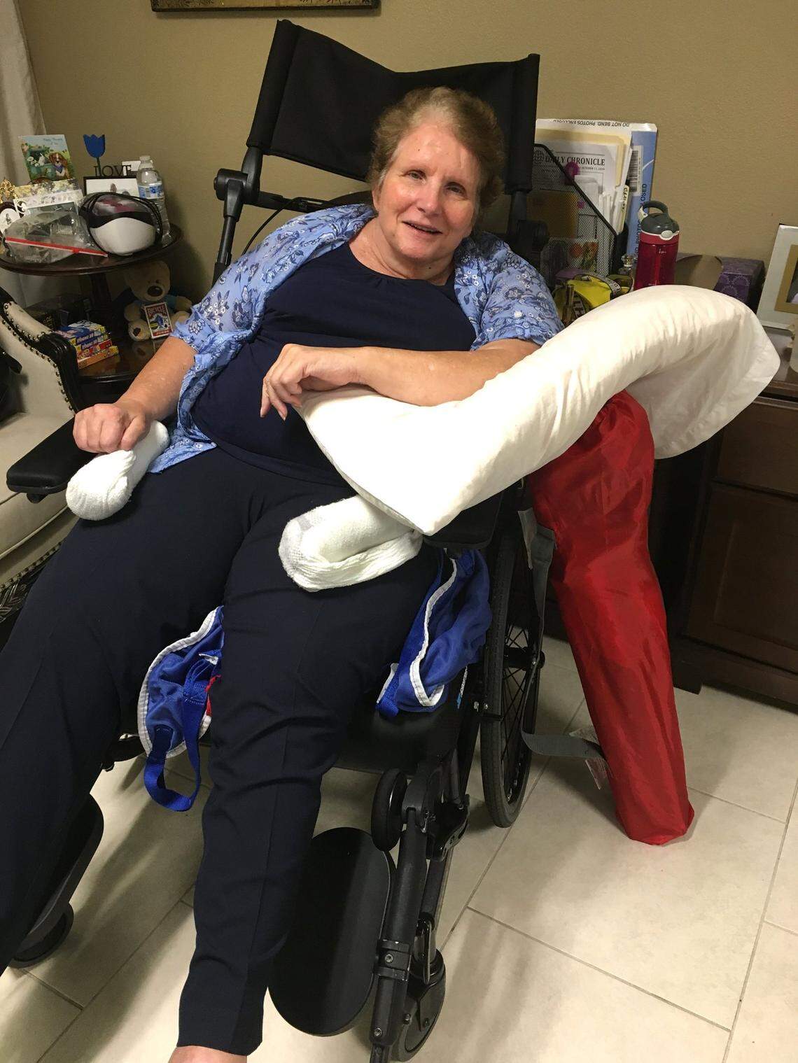 Naomi Brewer, who was quadriplegic, lived in a short-staffed nursing home in Charlotte, where she often had to wait hours to get water or have her soiled diaper changed, her daughter says.