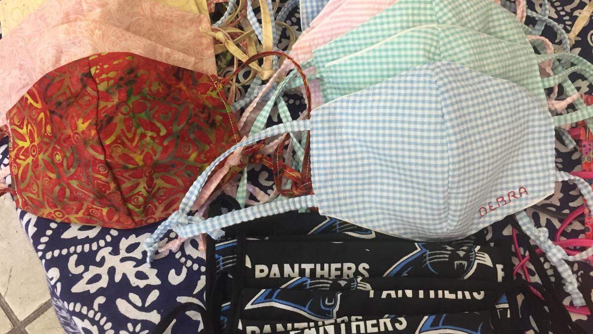 John Dabbs is selling face masks, with options for in person shopping, curbside pickup, shipping or delivery.