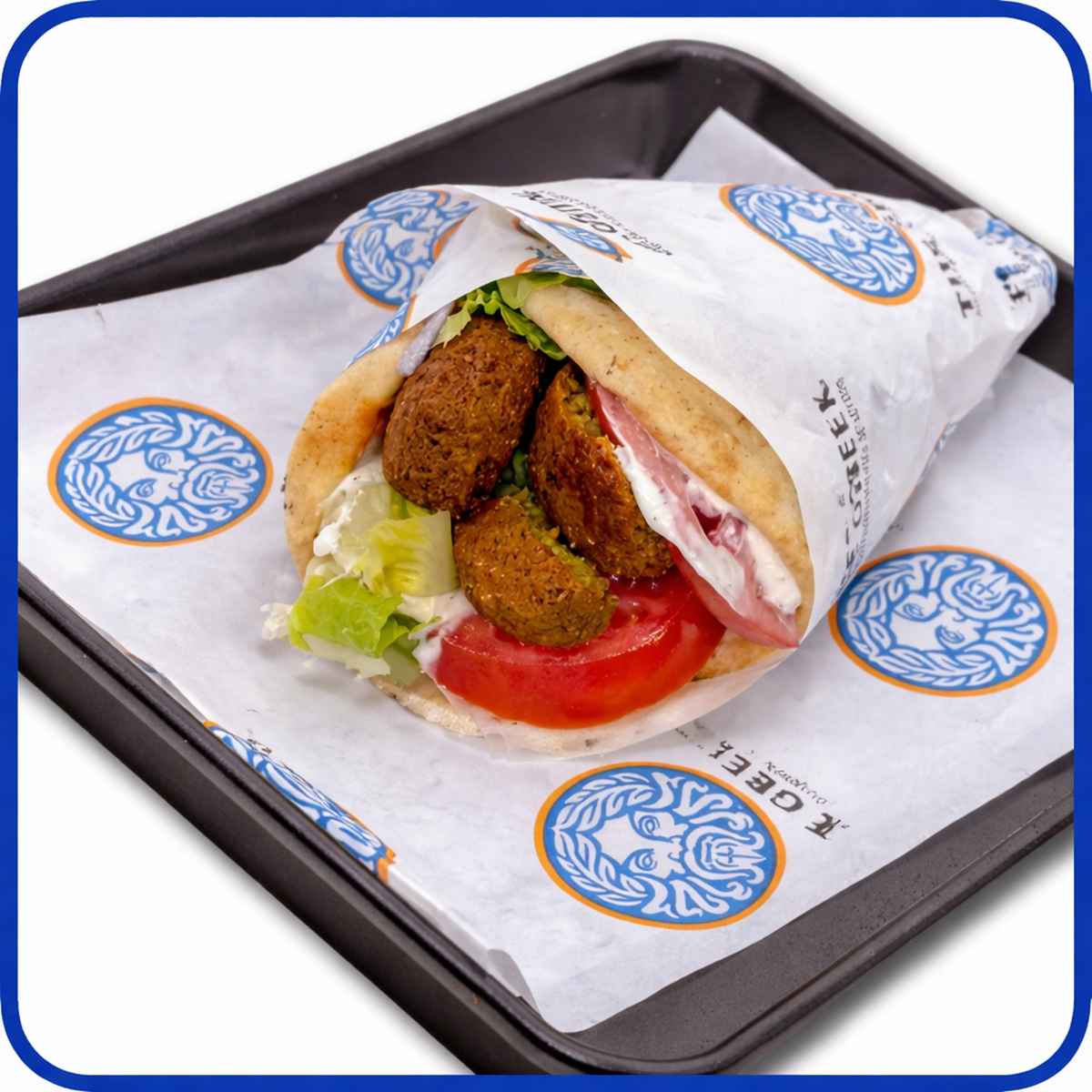 The tzatziki tomato, onion and romaine selection at The Greek Eats & Sweets in Mooresville.