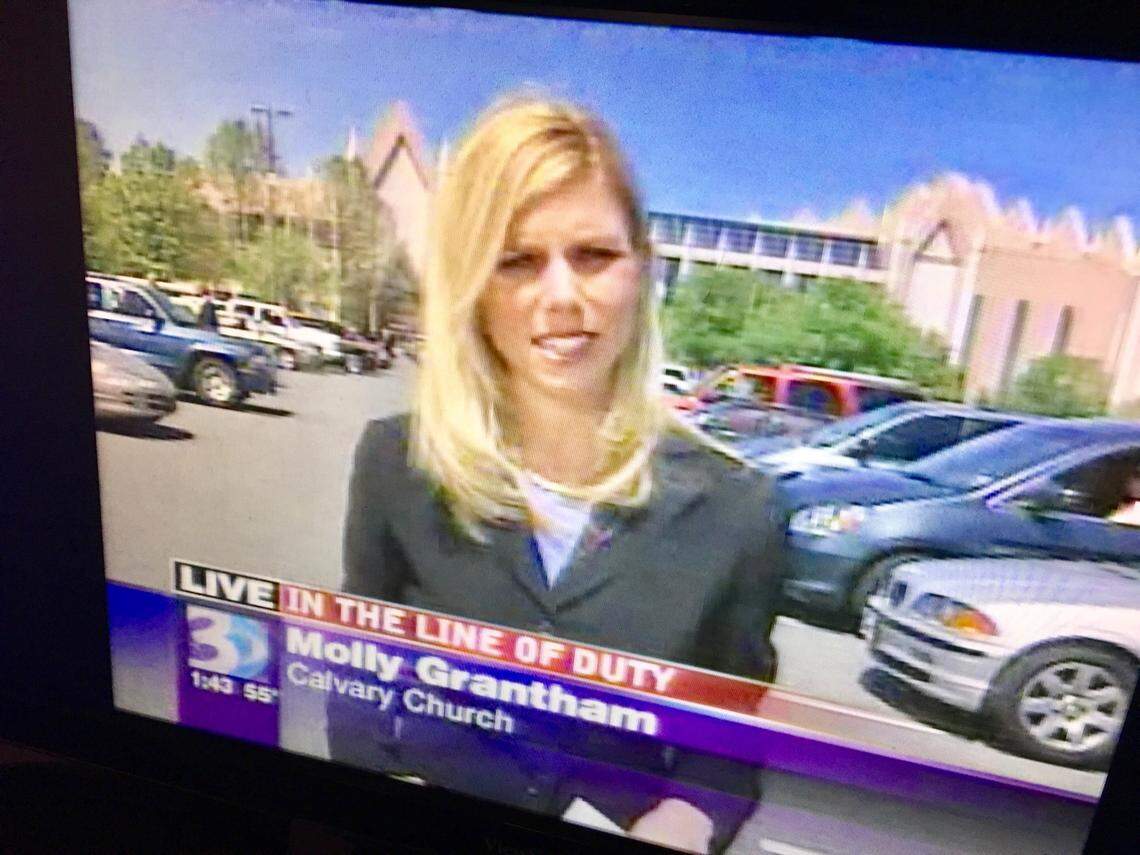 Molly Grantham on the air for WBTV in 2007.