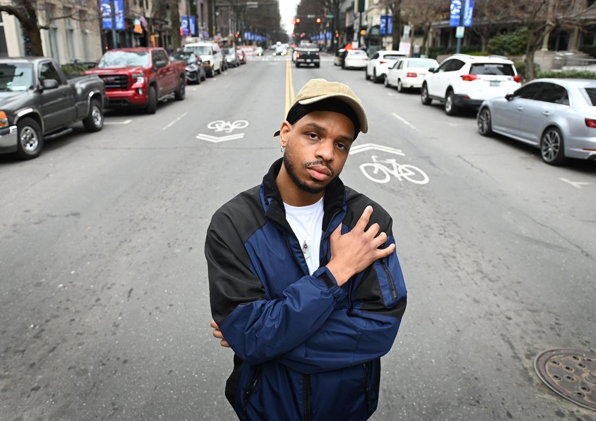 Kyle Mitchell says he lost parts of his right hand on the night of May 30, 2020 during a confrontation between George Floyd marchers and police between 5th and 6th streets along Tryon Street in Charlotte, NC. It was Mitchell’s first-ever protest march. Mitchell says he saw a police officer throw a device that landed at his feet. When he tried to toss it safely away, it blew up in his hand, taking most of his right middle and ring fingers and severely burning the other fingers and his palm.
