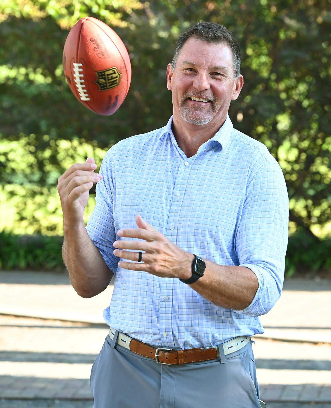 Former Carolina Panthers tight end Wesley Walls on Tuesday, September 20, 2022 in Charlotte, NC.