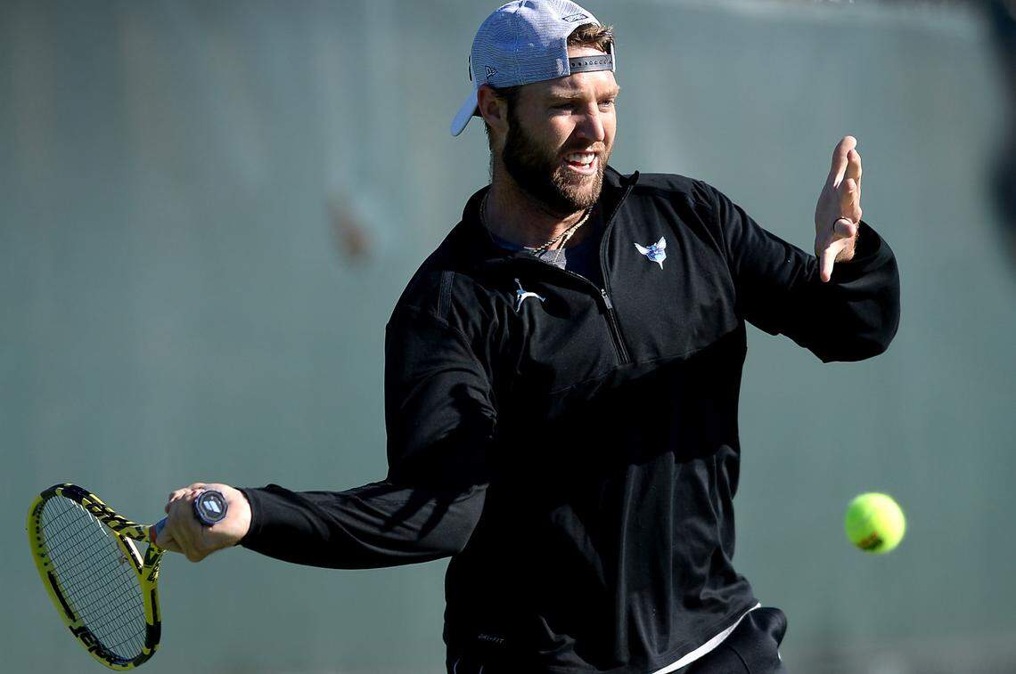 Professional tennis player Jack Sock was once ranked No. 8 in the world in singles but has fallen to No. 257.