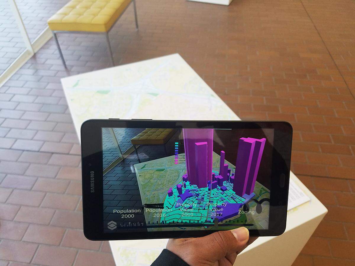Tablets can show data in 3D with this augmented reality mapping.