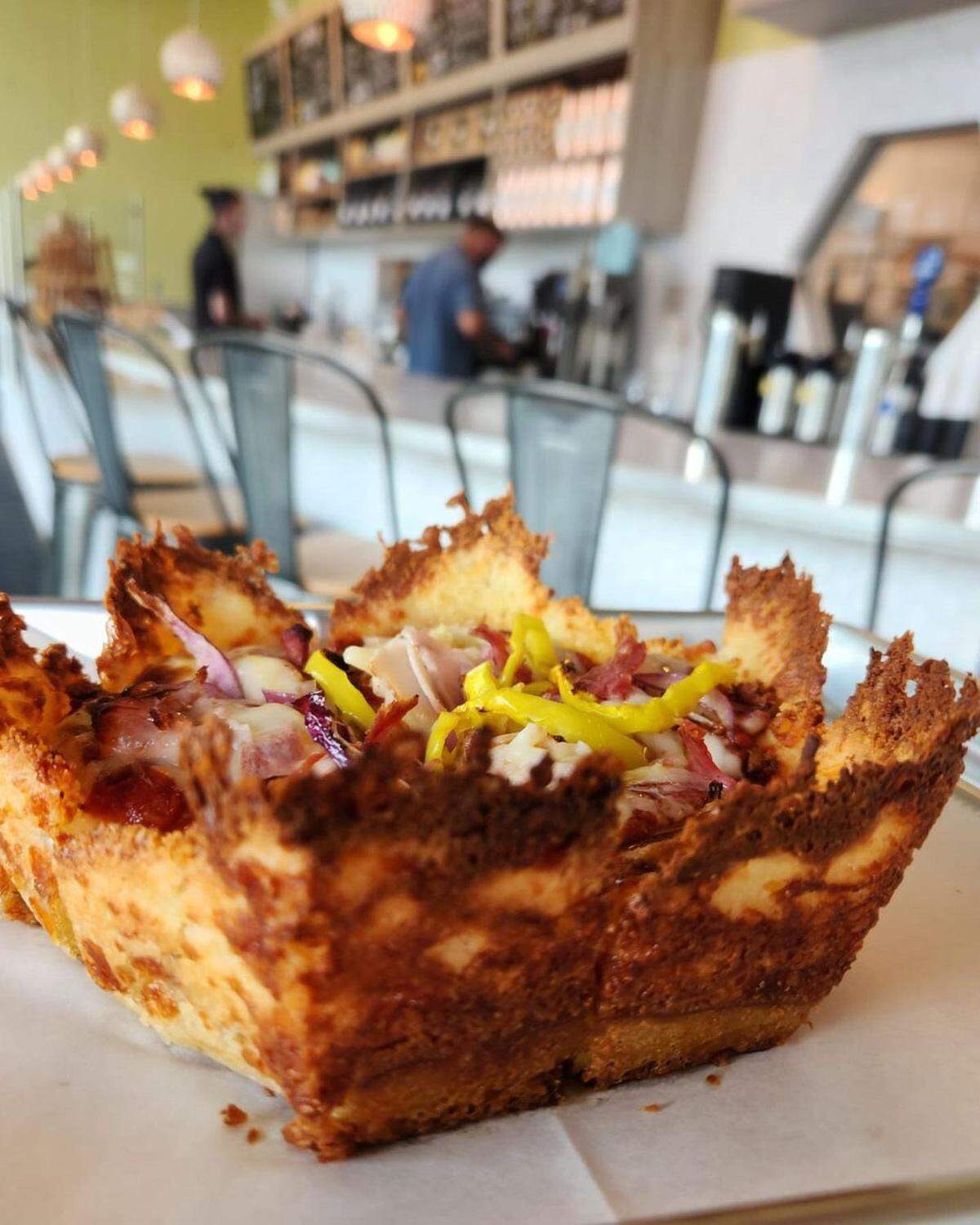 Sunflour Baking Company’s crown pizza will only be offered at the NoDa location.