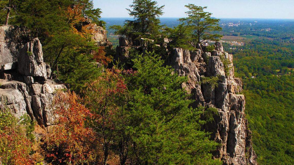Crowders Mountain State Park is about a 32-mile drive west from uptown Charlotte. The park is known to have challenging trails and is popular for rock climbing, according to North Carolina State Parks.