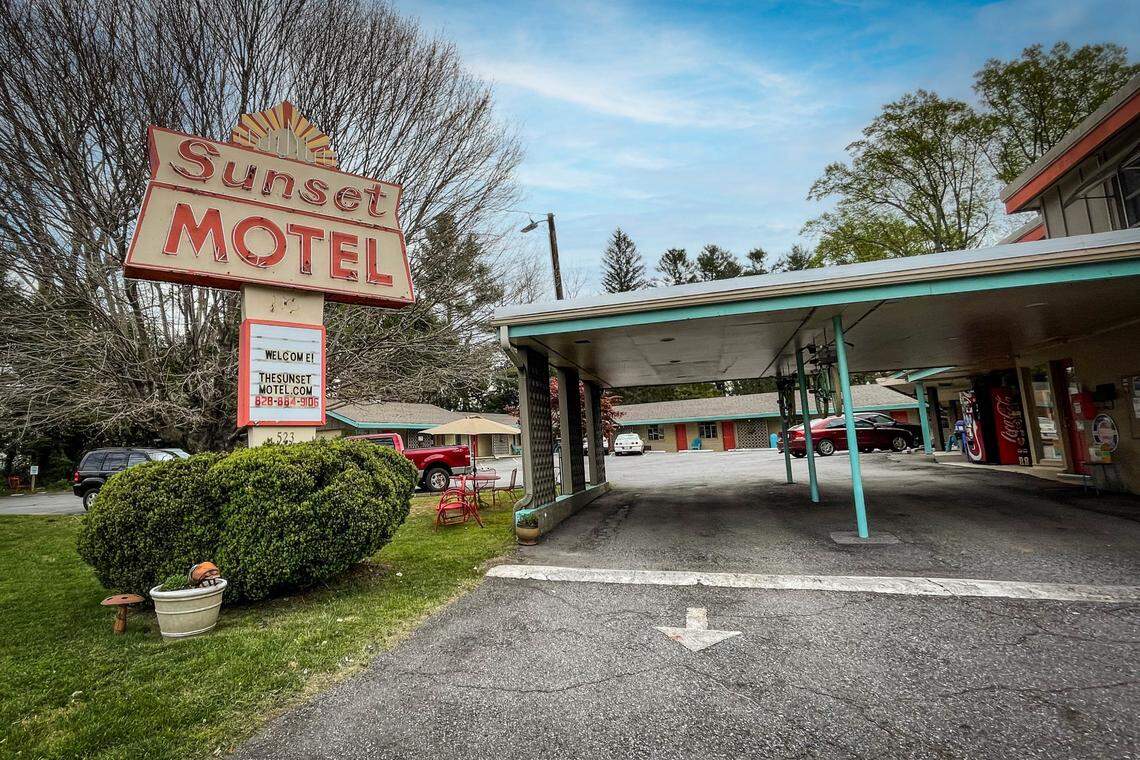 The Sunset Motel in Brevard, North Carolina.