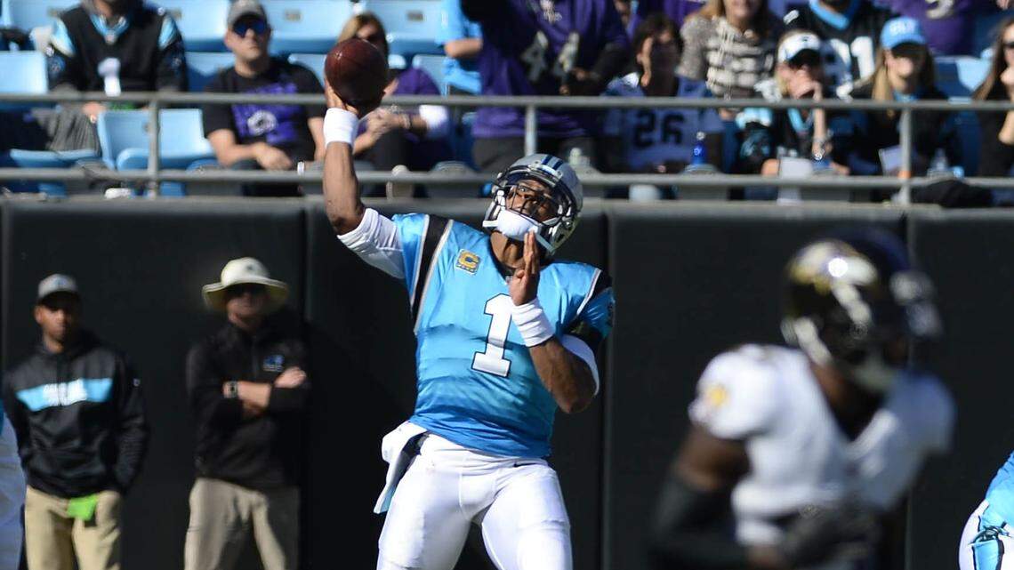 Carolina Panthers quarterback Cam Newton (1) is back to what his coaches call ‘the new normal’, meaning there will be weeks when he is limited in practice because of shoulder soreness after his 2017 surgery.