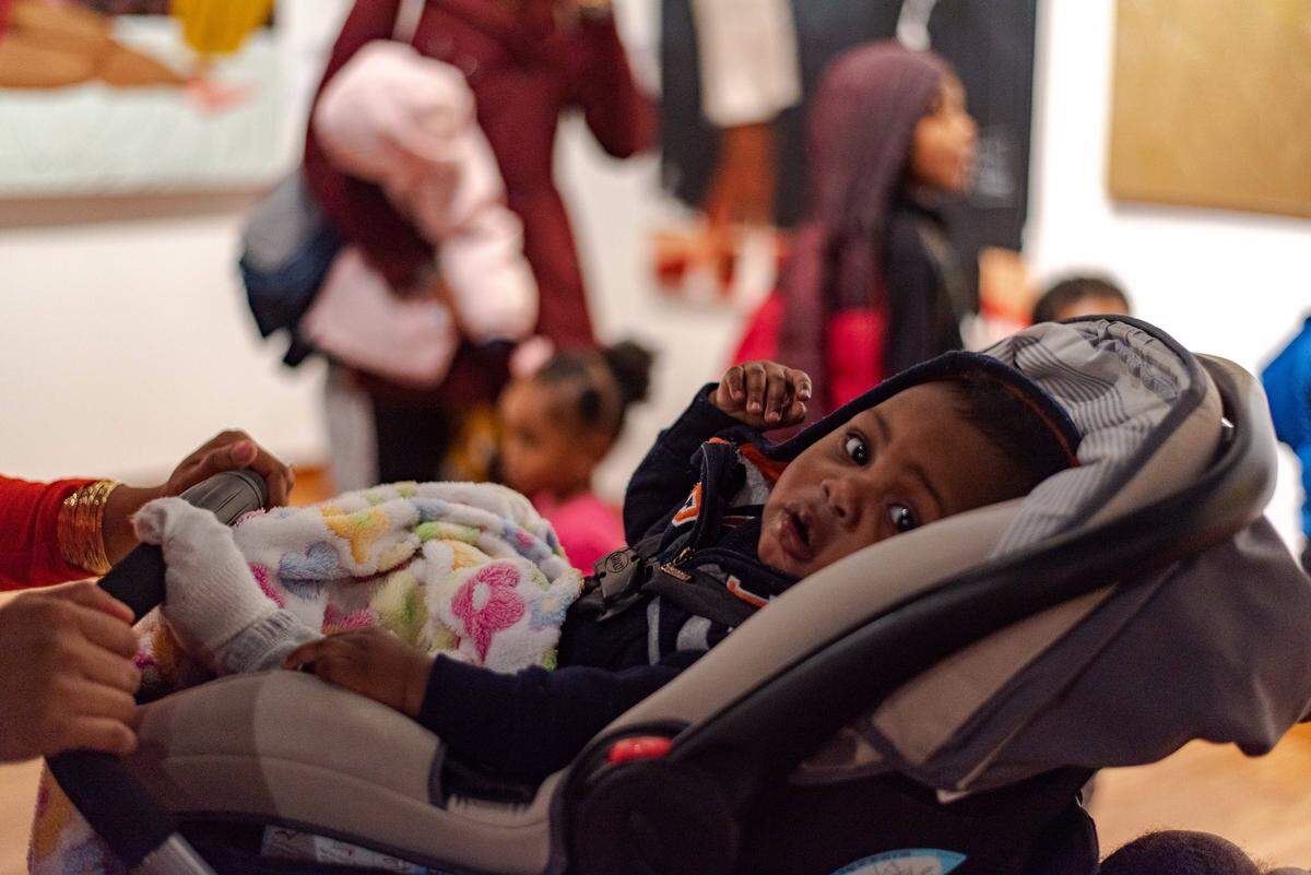 This mom and baby stroll through the “Painting Is Its Own Country” exhibit at the Harvey B. Gantt Center uptown. The exhibit is open through April 12. The next stroller tour is 10:30-11:30 a.m. Feb. 12 at the Gantt.