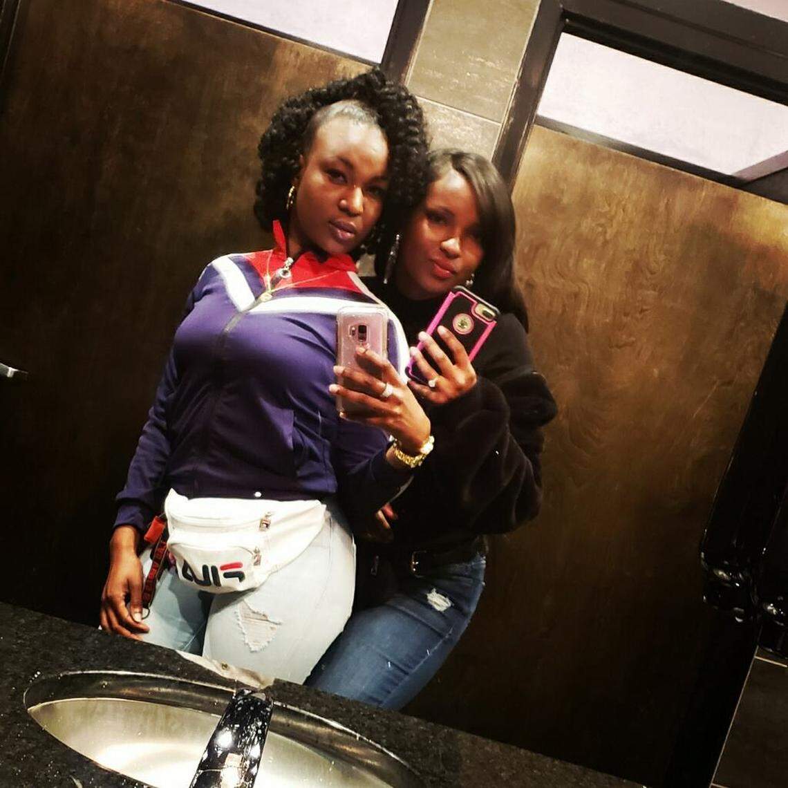 Porschia Jordan, left, with Kendal Crank.