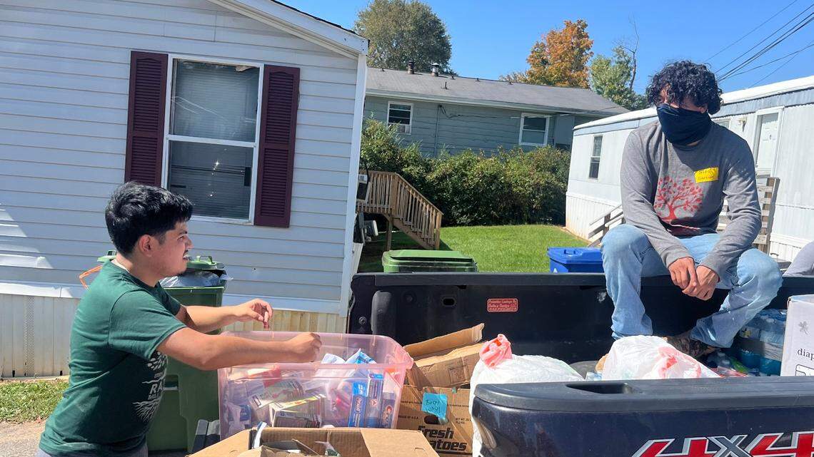 Western NC Latino community forms makeshift delivery service after Helene