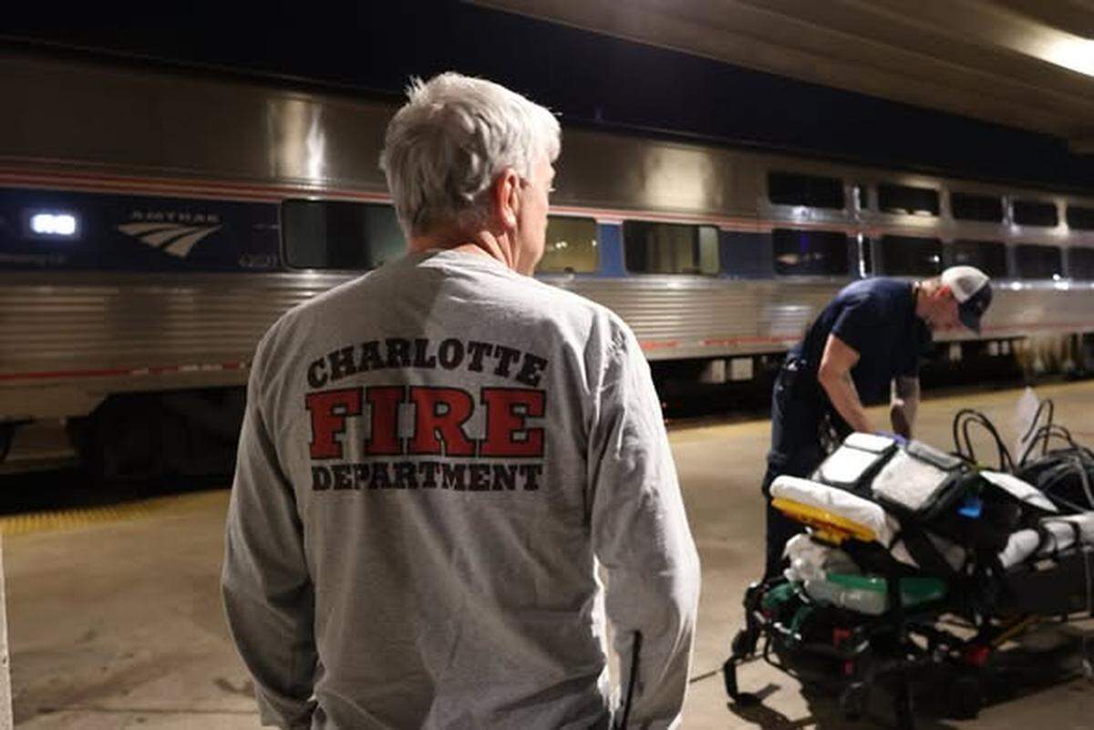Firefighters found a train car whose brakes were on fire. “The fire was contained to the brake pads and did not extend into the train itself,” officials said.