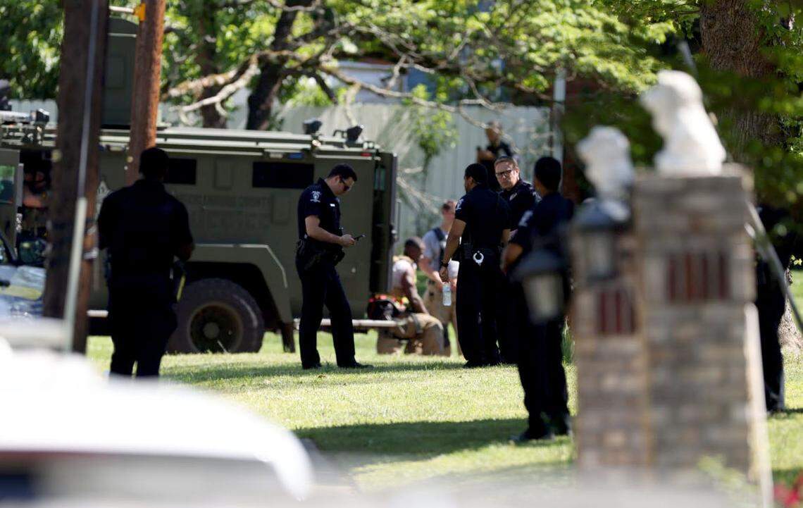 Multiple law enforcement officers were shot in 5000 block of Galway Drive in east Charlotte, NC on Monday, April 29, 2024.