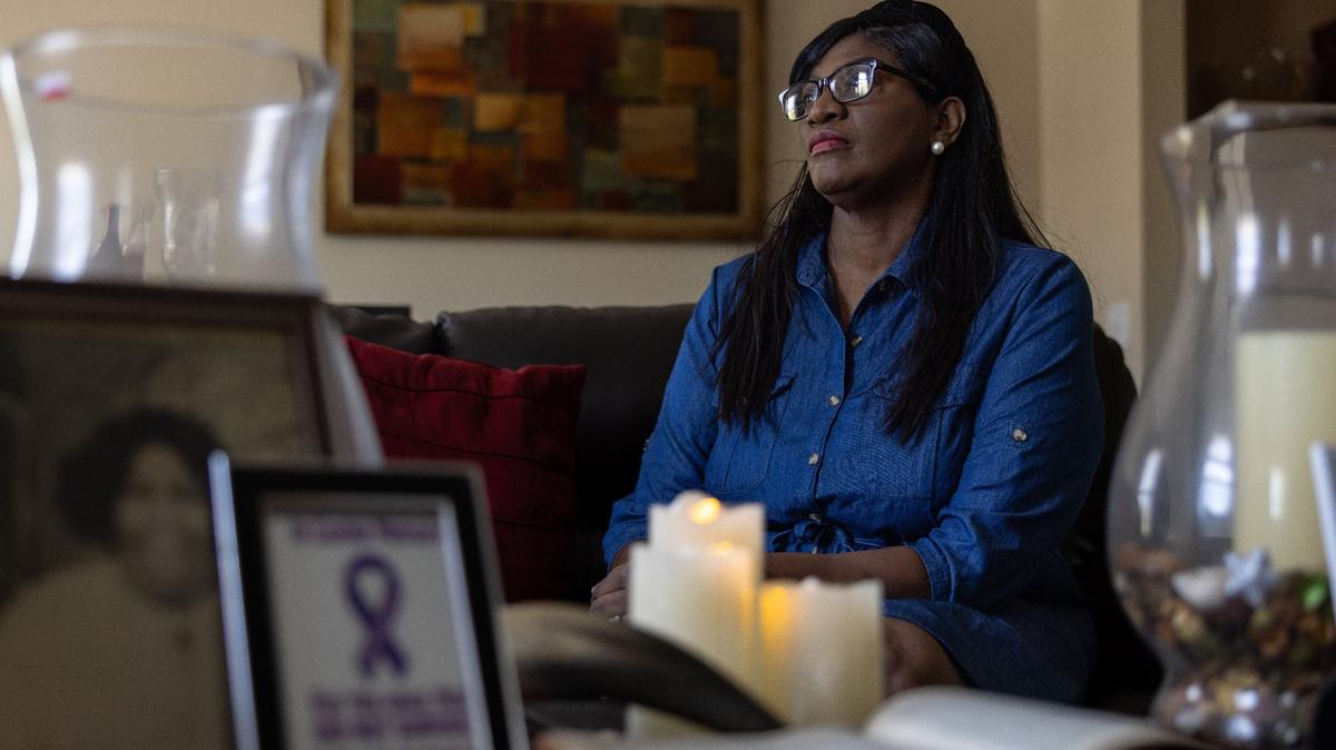 Shonda Lifhred poses for a portrait at her home in Charlotte on Thursday, July 11, 2024.