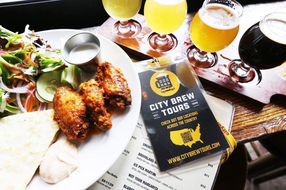 City Brew Tours will take you to breweries around town paired with meals or light bites.