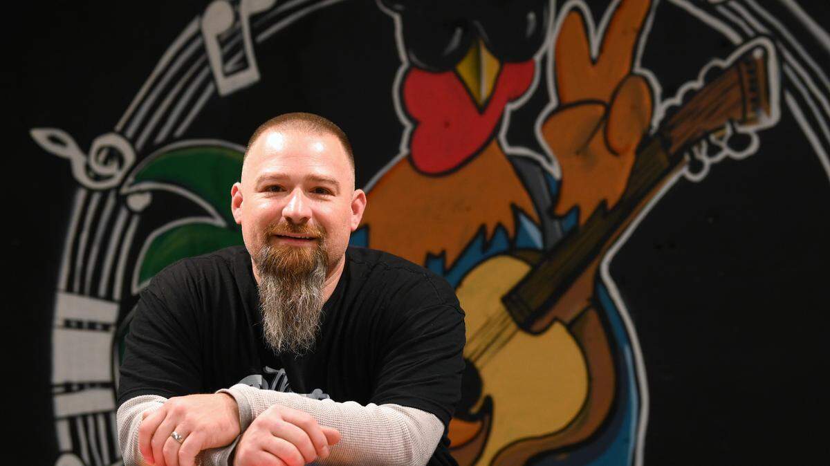“The goal is to get people in here to appreciate and enjoy art and be a part of the community,” says The Rooster owner Michael Carpenter. “To keep these lights on for as long as I can.”