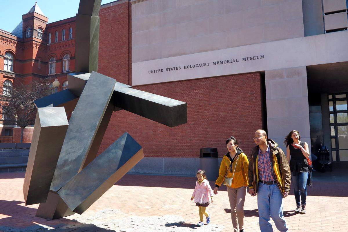 An outside view of the United States Holocaust Memorial Museum in Washington April 11, 2015.