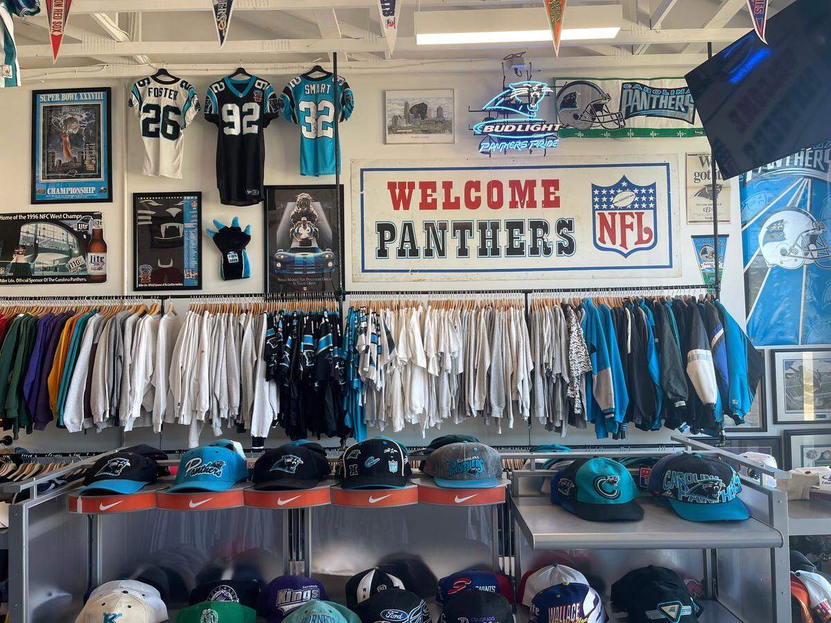 Old News carries a variety of Carolina Panthers merch.