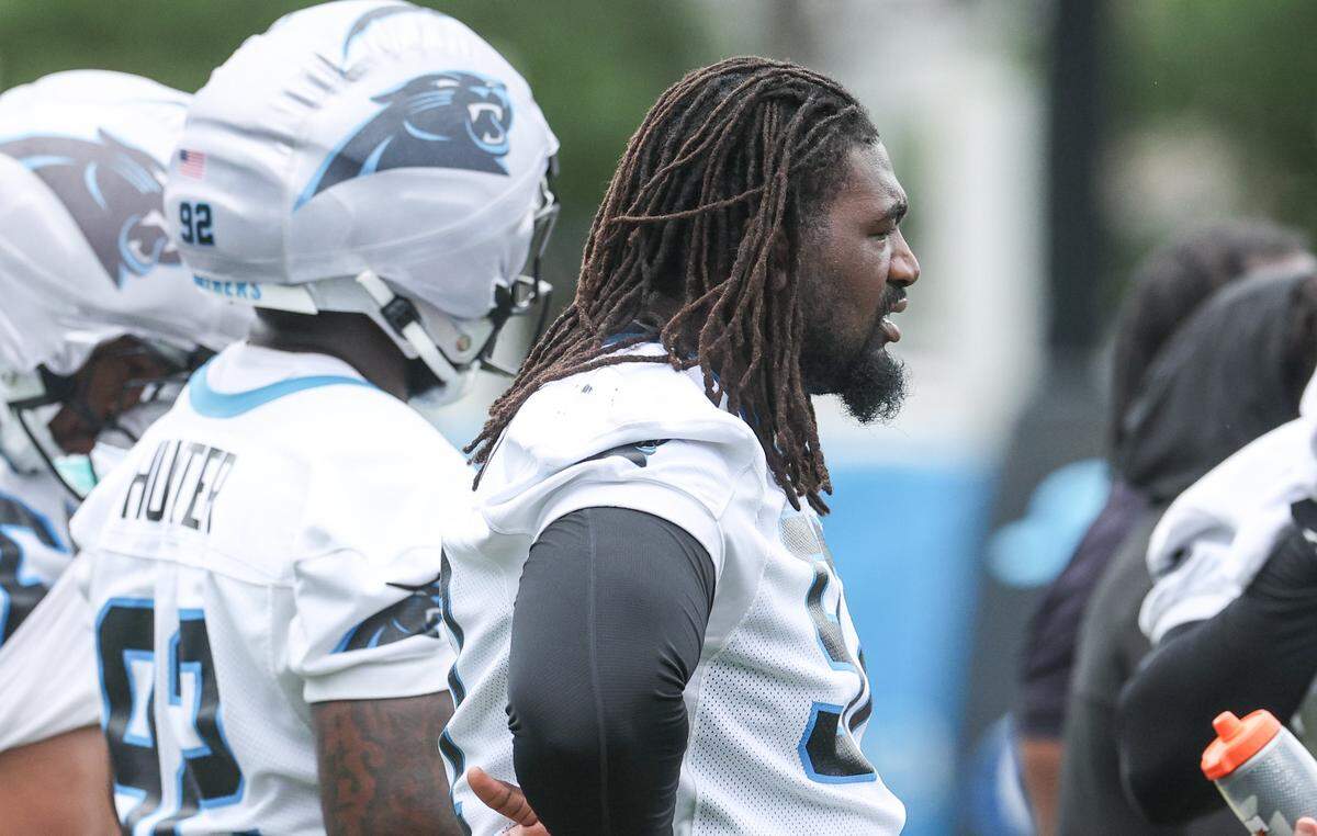 Defensice tackle Bobby Brown III takes part in Carolina Panthers Organized Team Activities on Tuesday, June 2, 2026.