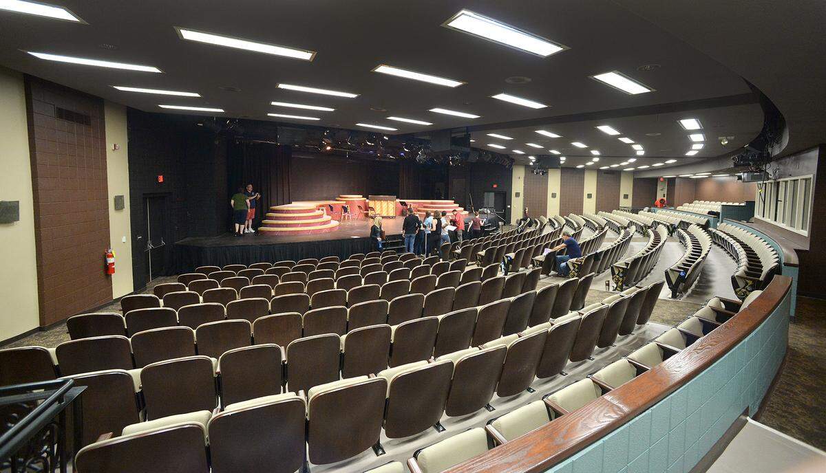 Pease Auditorium is an intimate, 13-row venue where the cast is up close with the audience.