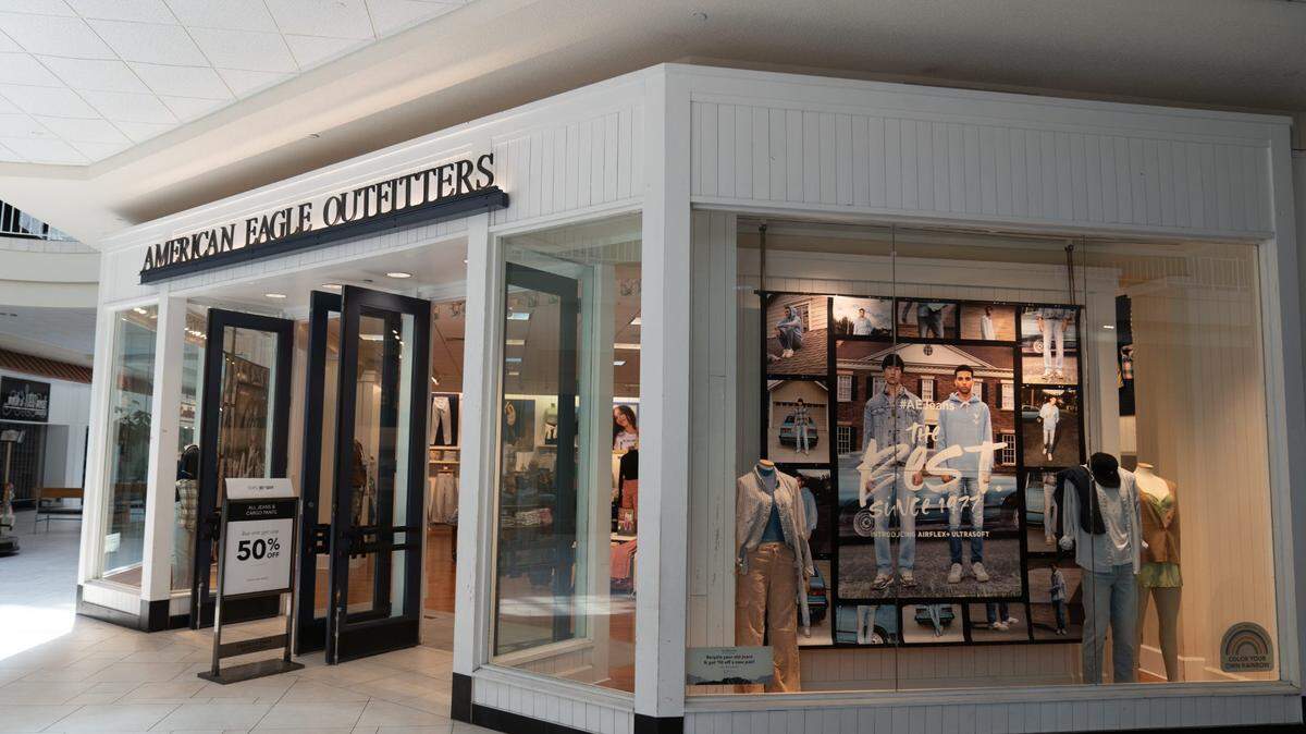 American Eagle Outfitters, which left Northlake Mall in the spring, was sued by mall operator Spinoso Real Estate Group. The retailer countersued, calling the north Charlotte mall a “warzone.” Seen here in this file photo is an American Eagle store in Kansas.